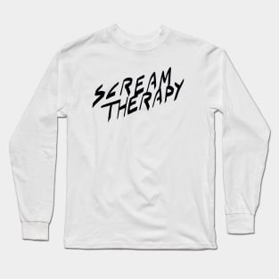 Scream Therapy podcast basic logo Long Sleeve T-Shirt